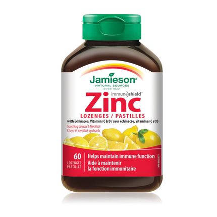 Jamieson - Immune Shield Zinc Lozenges - soothing Lemon & Menthol