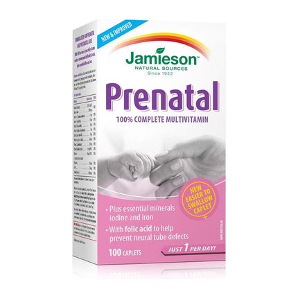 Jamieson - Prenatal 100% Complete Multivitamin | 100 Caplets