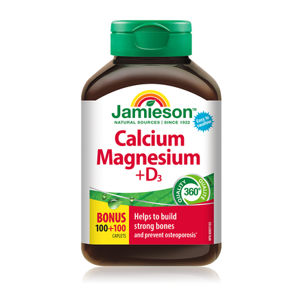 Jamieson - Calcium Magnesium + D3 | 200 Caplets