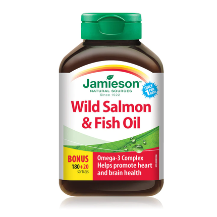 Jamieson - Wild Salmon & Fish Oil | 200 Softgels