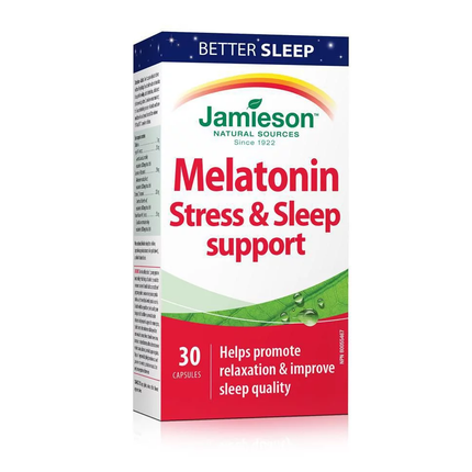 Jamieson - Melatonin Stress & Sleep Support | 30 Capsules