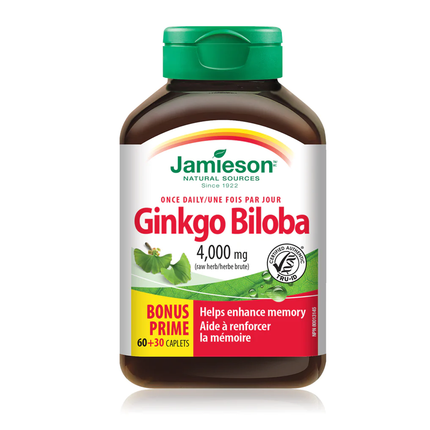 Jamieson - Ginkgo Biloba 4000 mg 