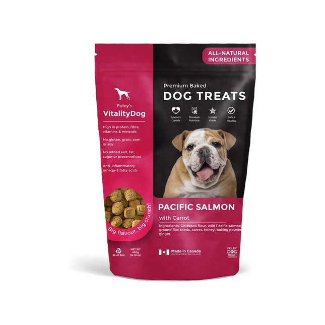 Foley's - Premium Baked Dog Treats - Pacific Salmon With Carrot | 400 g